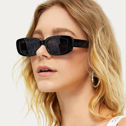 Lunettes de Soleil Rétro Rectangulaires Pour Femmes